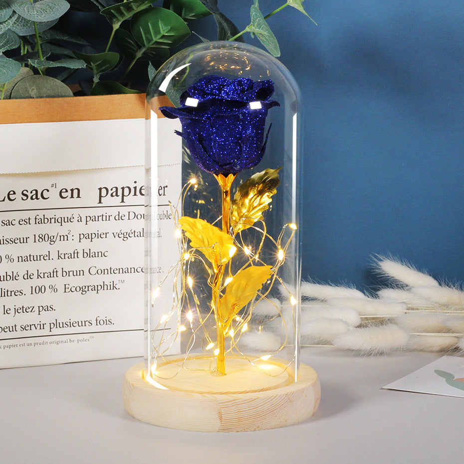 Handmade Eternal Rose (Glass Dome with LED Lights): A Gift That Lasts Forever