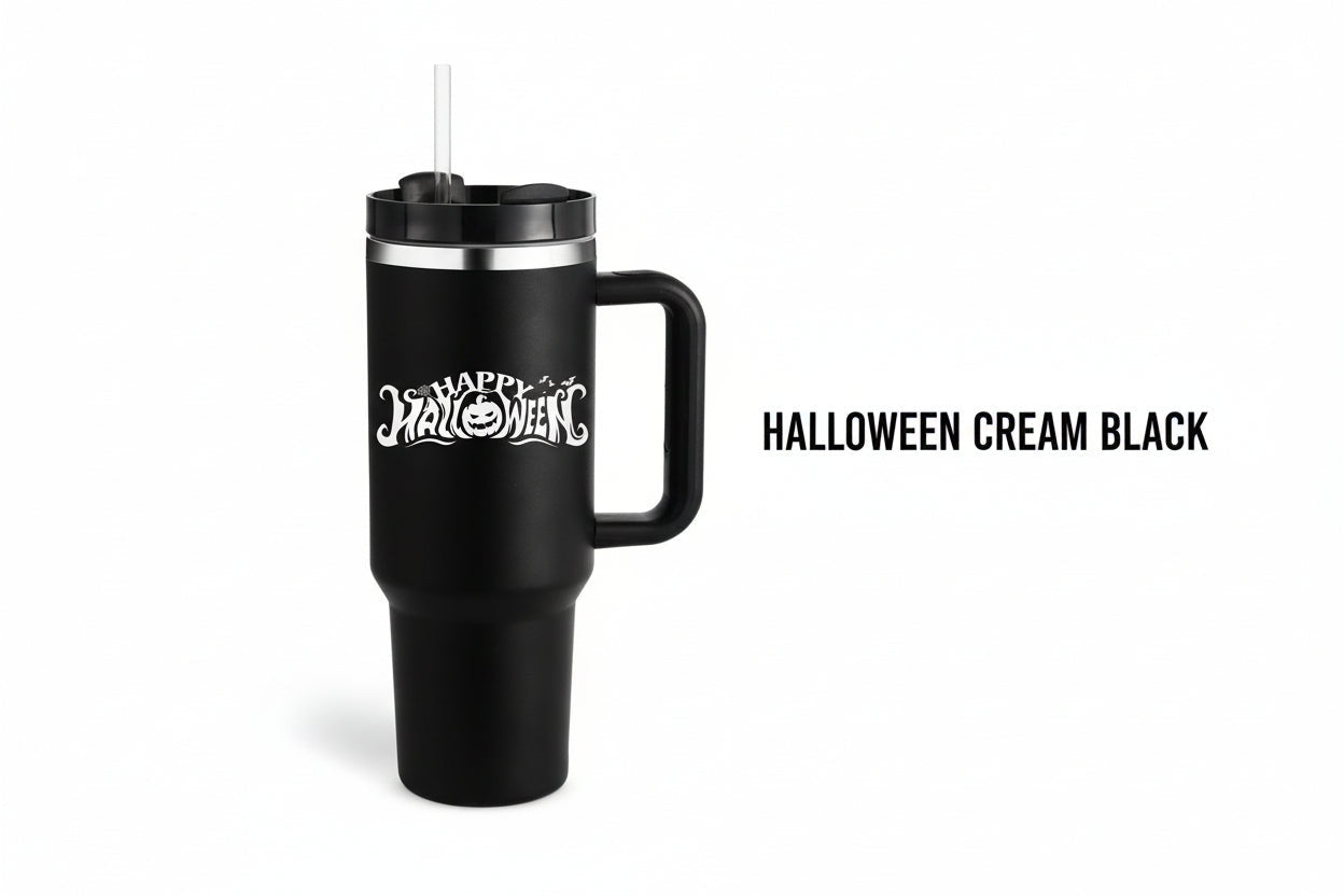 40 Oz Tumbler With Handle Straw Insulated, Stainless Steel Spill Proof Vacuum Coffee Cup Tumbler With Lid Tapered Mug Gifts For Valentine Lover Suitable For Car Gym Office Travel