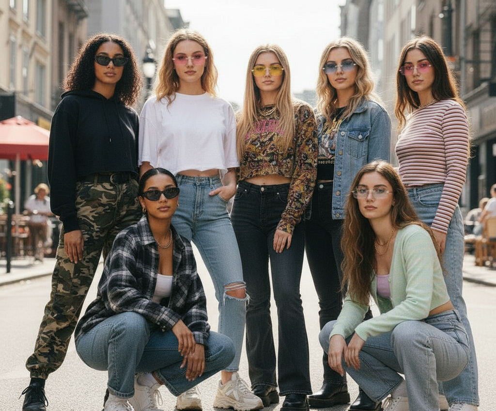 Chic Polygon Metal Frame Sunglasses for Women