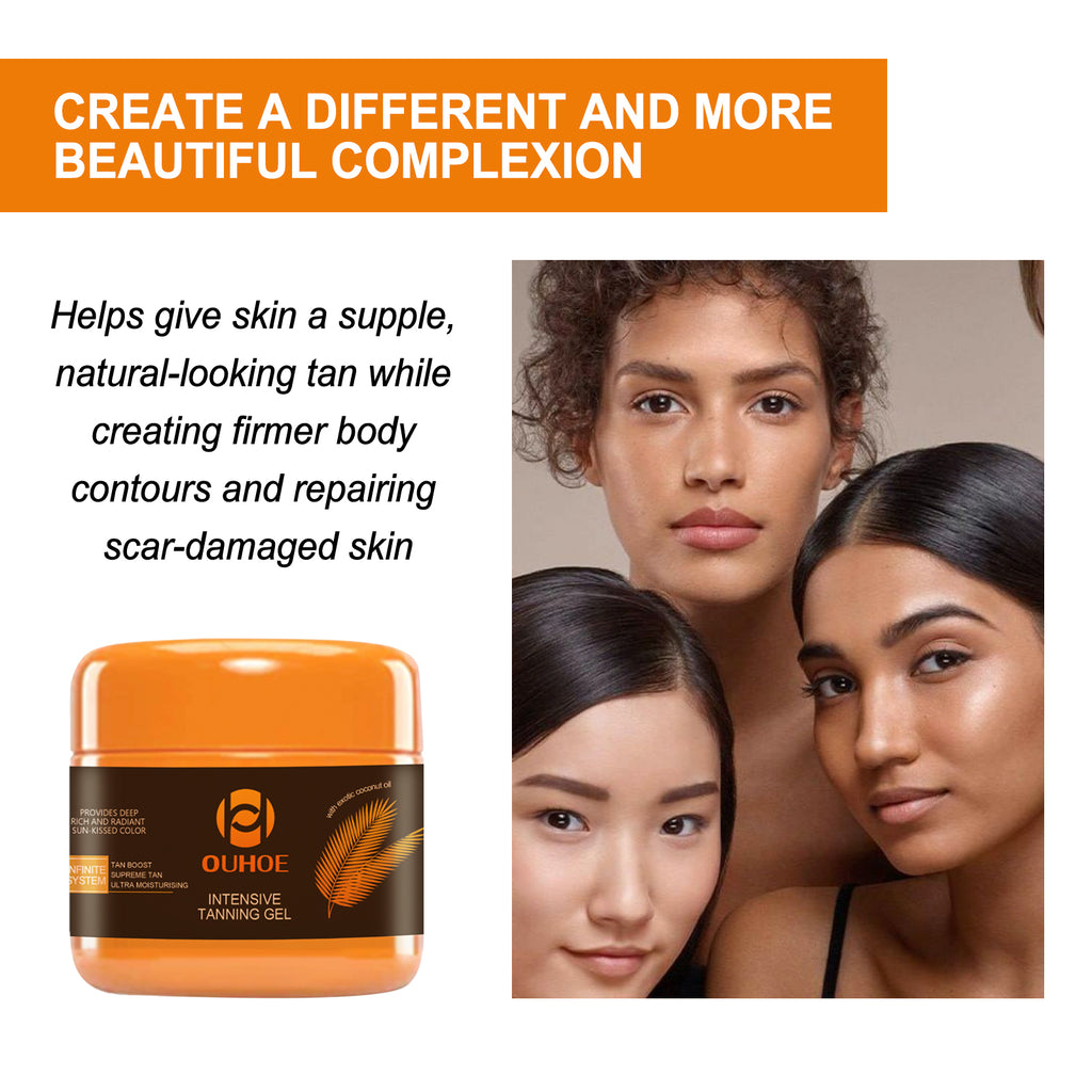 OUHOE The Tanning Care Gel Helps You Achieve A Bronze Complexion By The Seaside Outdoors And Provides Daily Hydration And Moisturization For A Healthy Skin Tone
