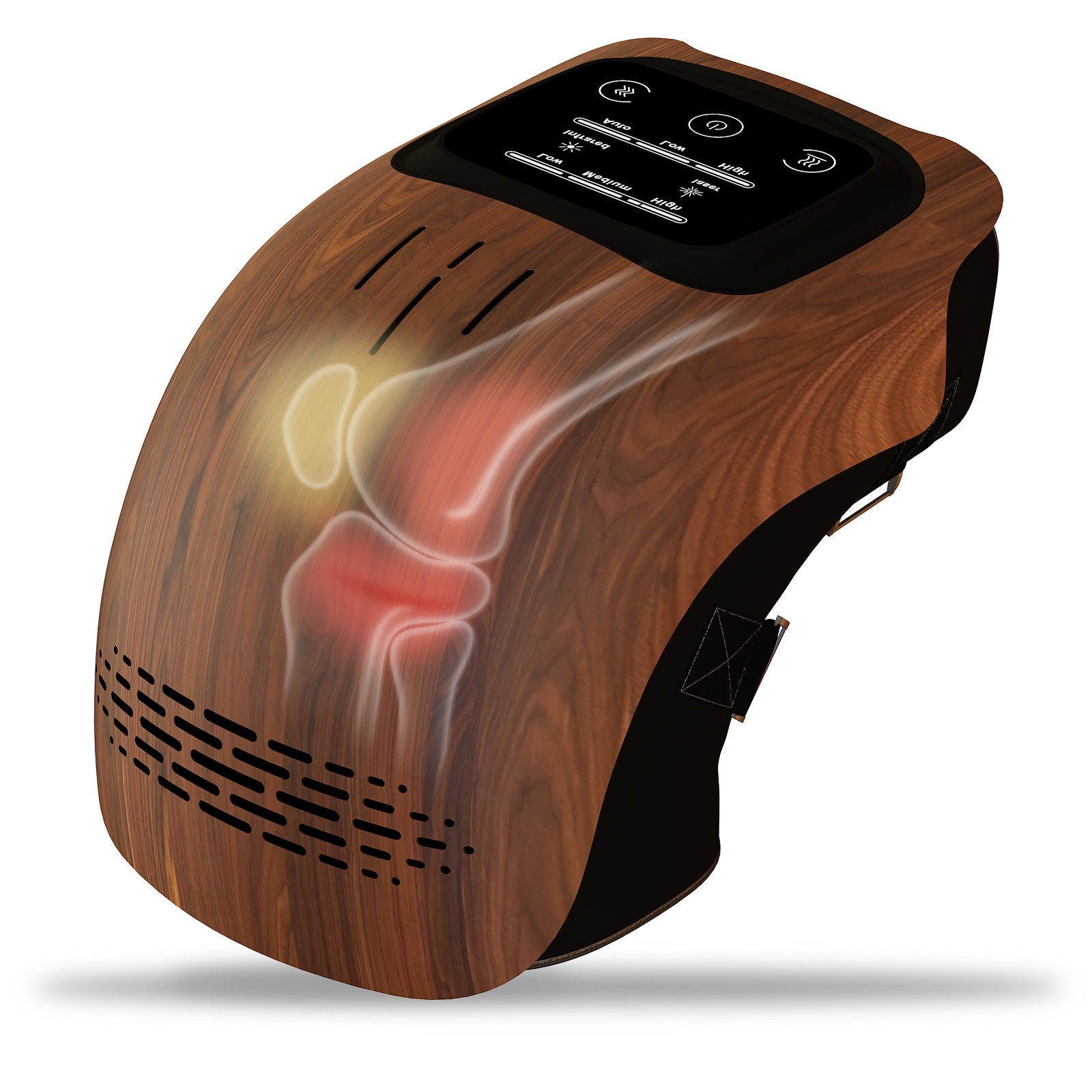 3-in-1 Rechargeable Knee Massager with Heat, Vibration & Red Light Therapy