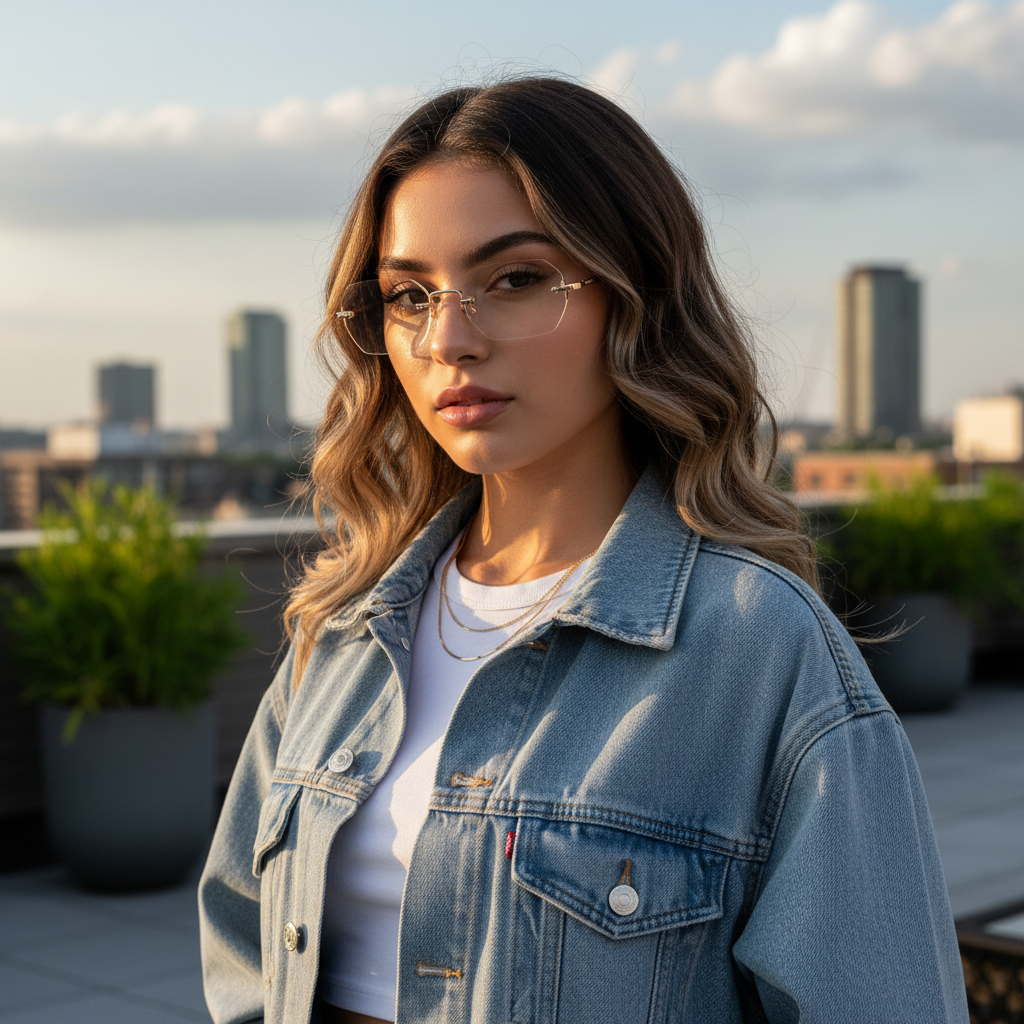 Chic Polygon Metal Frame Sunglasses for Women