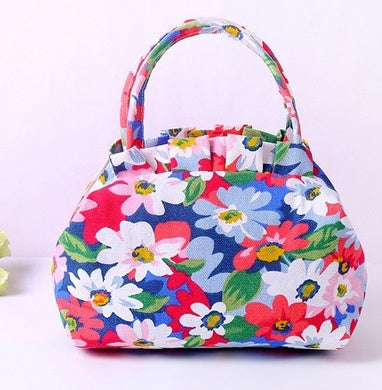 'The Blossom' - Vintage Floral Canvas Mini Bag