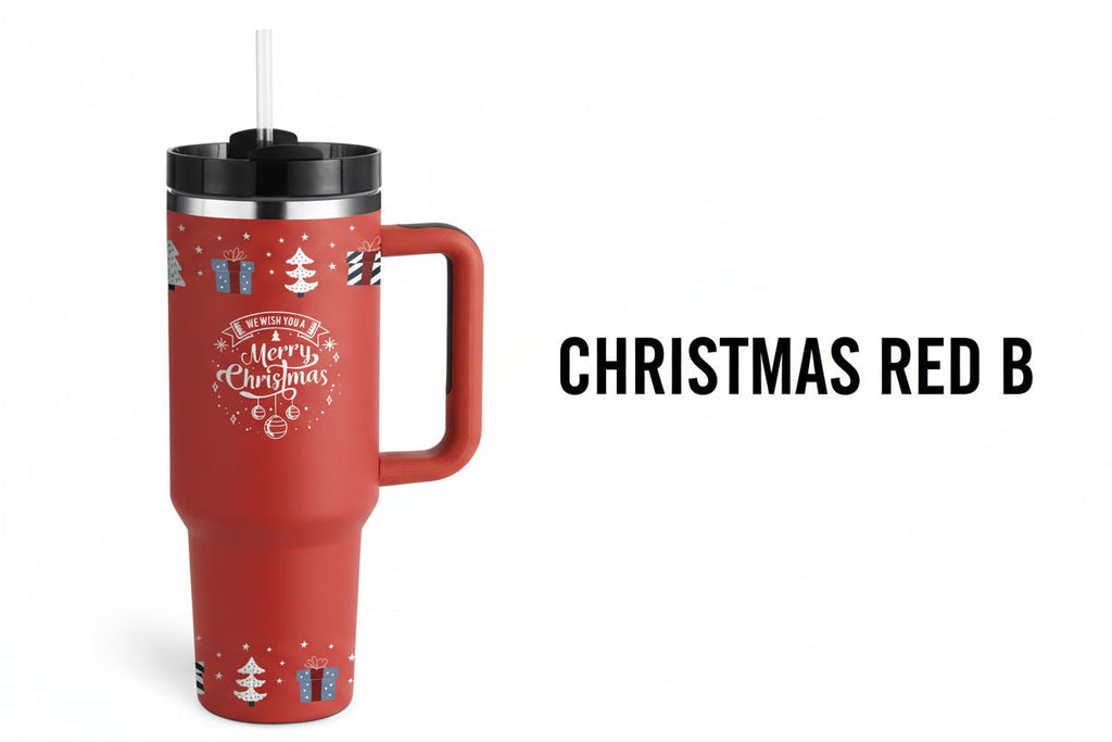 40 Oz Tumbler With Handle Straw Insulated, Stainless Steel Spill Proof Vacuum Coffee Cup Tumbler With Lid Tapered Mug Gifts For Valentine Lover Suitable For Car Gym Office Travel