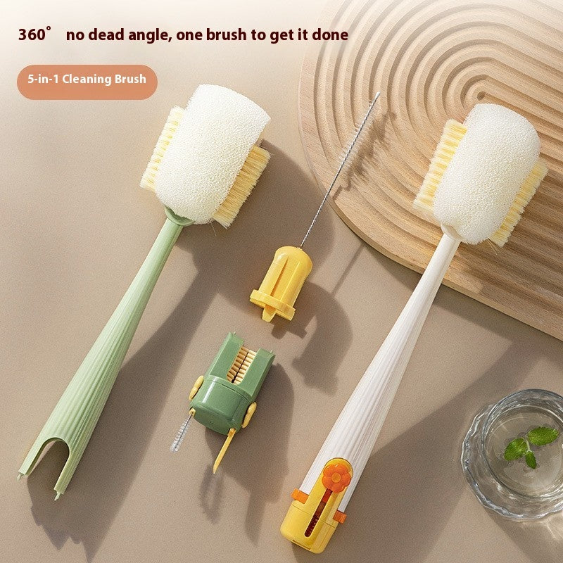 The "No-Loss" 5-in-1 Bottle, Lid & Straw Cleaning System