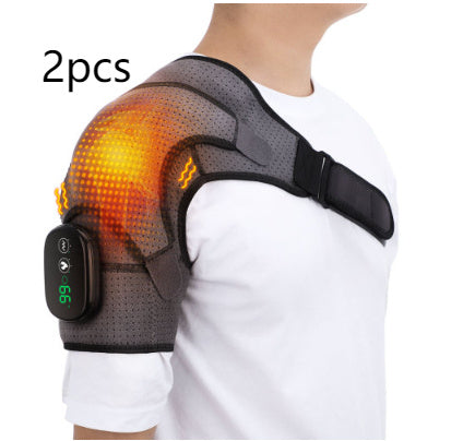 Rechargeable Shoulder Brace with 3 Heat & 3 Vibration Modes