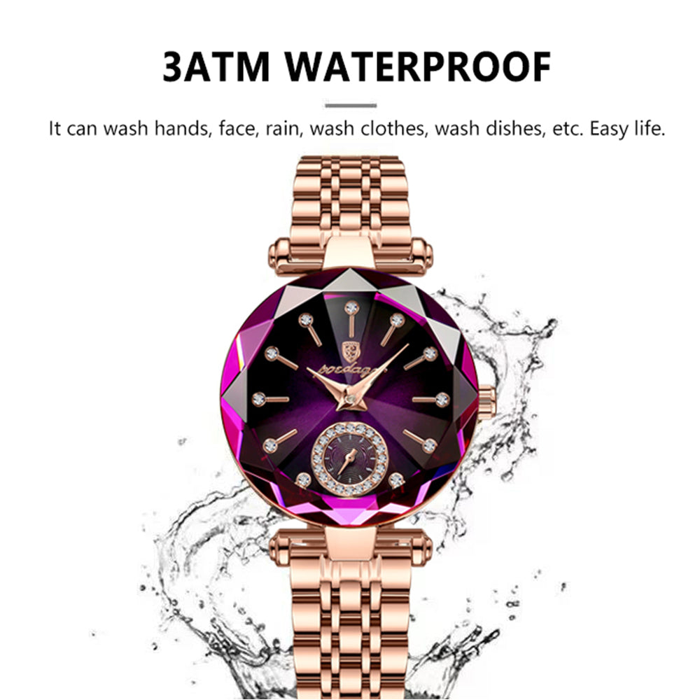 Elegant Rose Gold Women’s Waterproof Watch