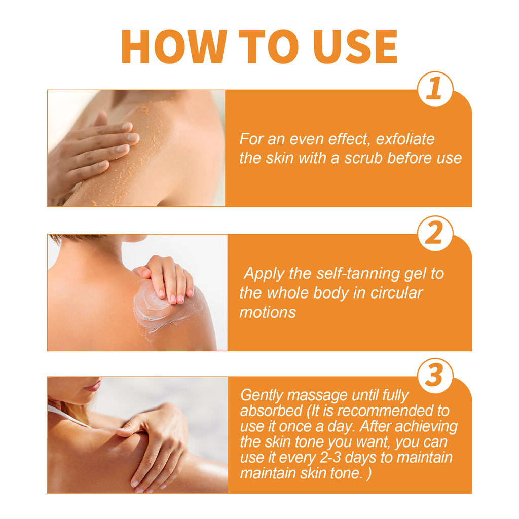 OUHOE The Tanning Care Gel Helps You Achieve A Bronze Complexion By The Seaside Outdoors And Provides Daily Hydration And Moisturization For A Healthy Skin Tone