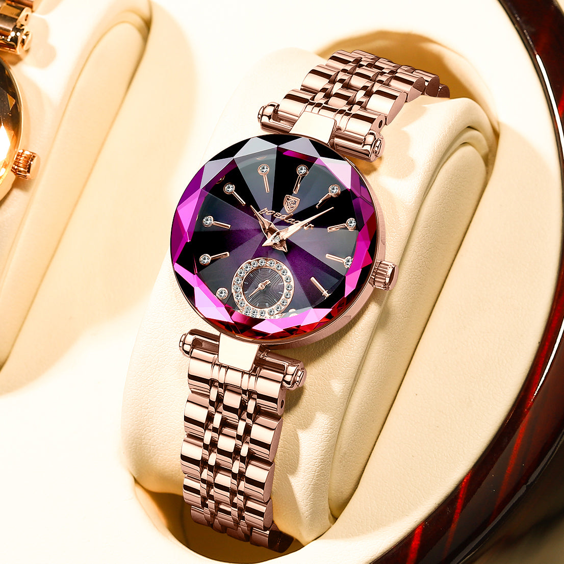 Elegant Rose Gold Women’s Waterproof Watch