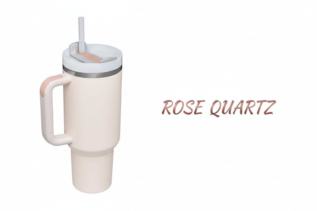 40 Oz Tumbler With Handle Straw Insulated, Stainless Steel Spill Proof Vacuum Coffee Cup Tumbler With Lid Tapered Mug Gifts For Valentine Lover Suitable For Car Gym Office Travel