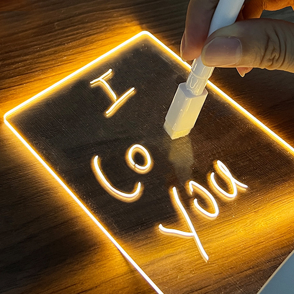 'The GlowNote' - Erasable LED Message Board Lamp