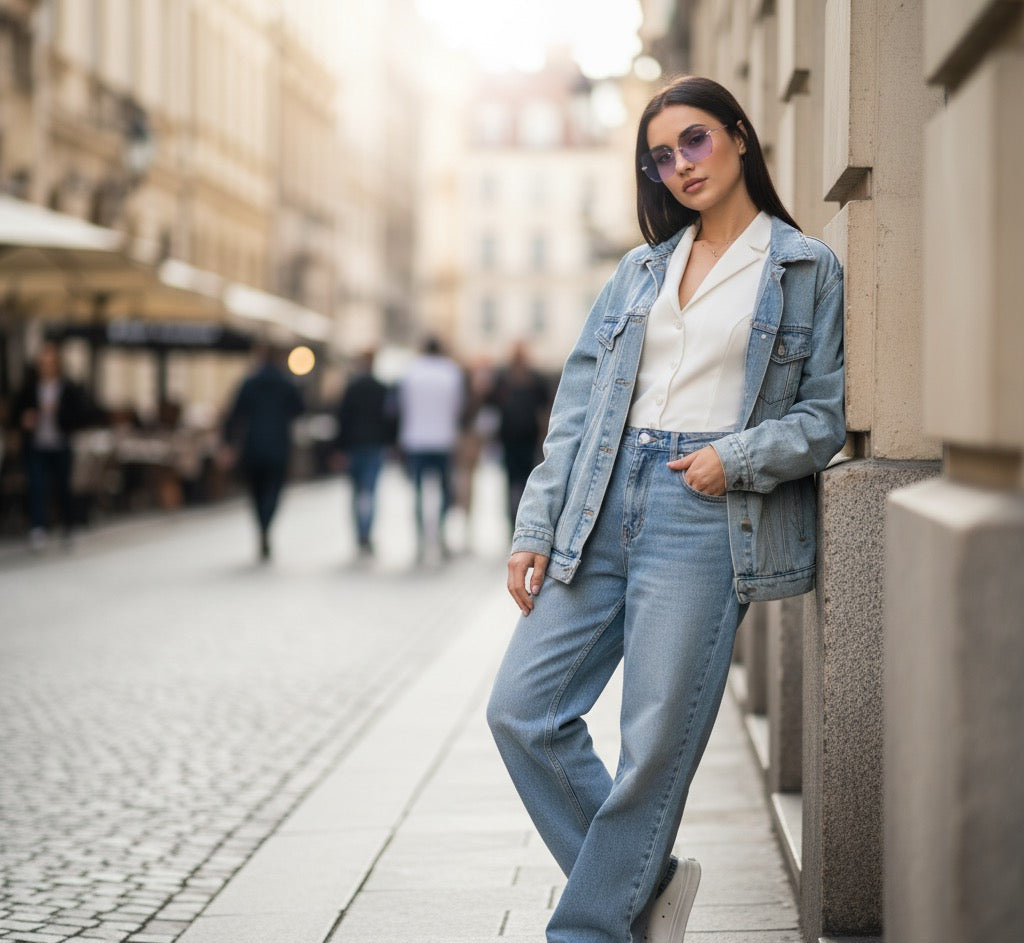 Chic Polygon Metal Frame Sunglasses for Women