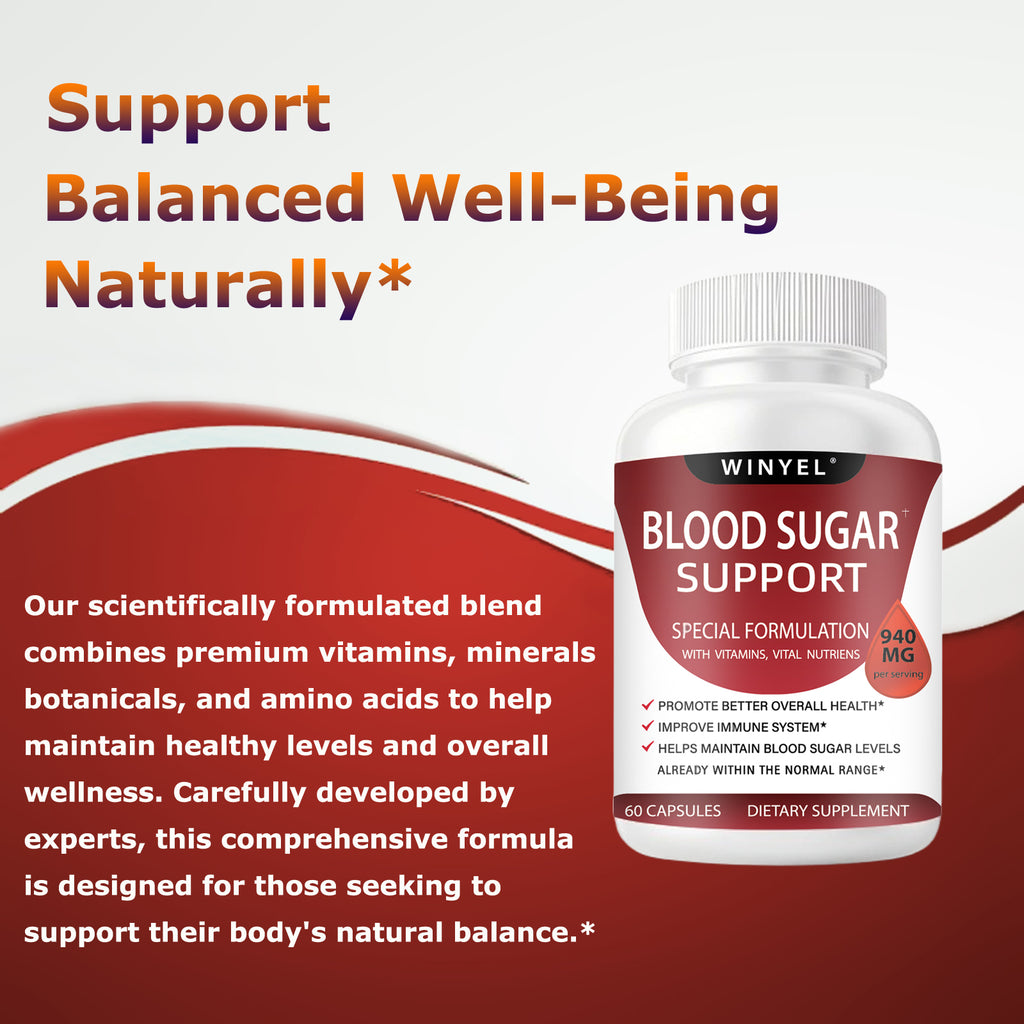 Blood Sugar Complex Pure Premium Supplement -  60 Capsules