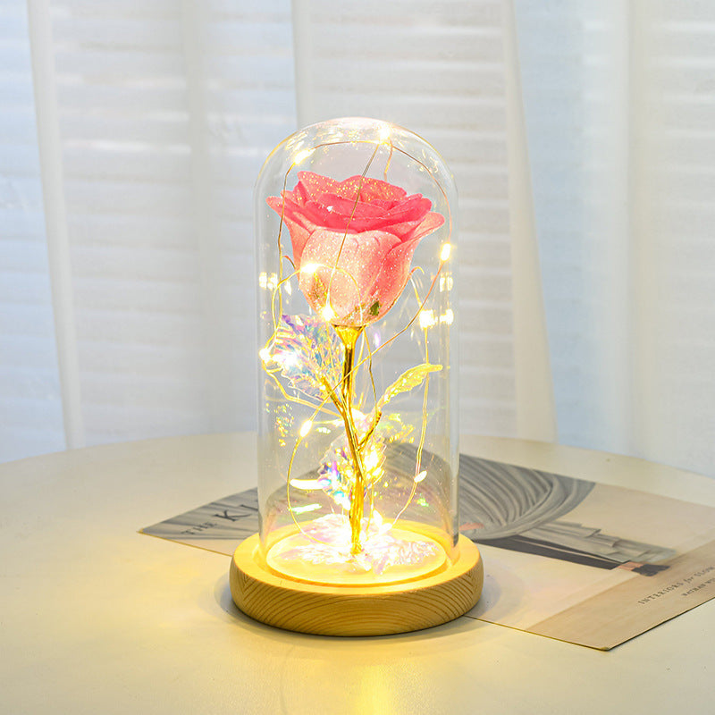 Handmade Eternal Rose (Glass Dome with LED Lights): A Gift That Lasts Forever