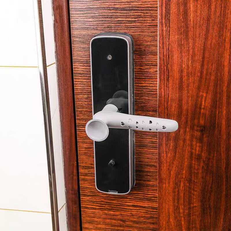 Silicone Door Handle Cover with Suction Cup Door Stop