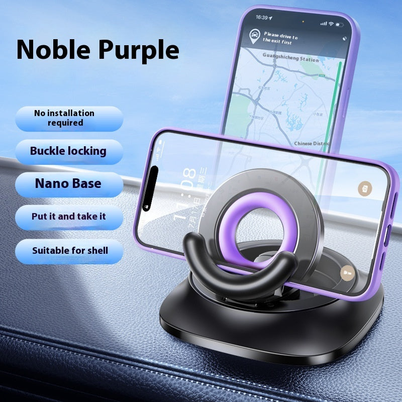 MagSafe-Compatible Car Mount with Foldable Arm & Suction Base