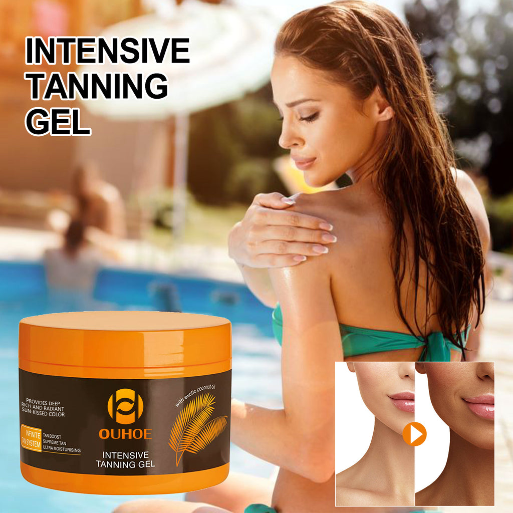 OUHOE The Tanning Care Gel Helps You Achieve A Bronze Complexion By The Seaside Outdoors And Provides Daily Hydration And Moisturization For A Healthy Skin Tone